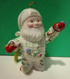 Lenox 2016 Annual Santa Figurine Ornament Santa's Tree Lights Christmas NEW6