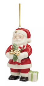 Lenox 2024 Santa With Lucky Pickle Figurine Ornament  Annual Cane Christmas NEW0