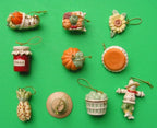 Lenox Autumn Favorites Miniature Tree Ornaments 10 Thanksgiving Pie Pumpkin NEW4