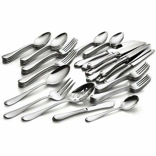 Gorham Studio 45 Piece Flatware Set Service for 8 Stainless Steel 18/10 Gift NEW1