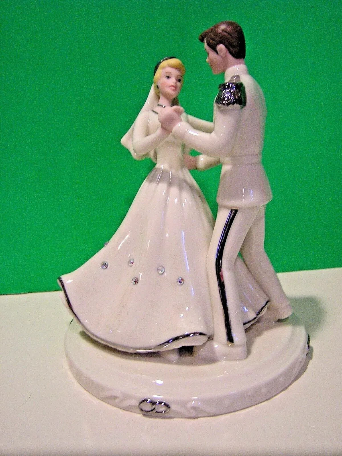 Lenox Disney Cinderella Prince Charming Figurine Wedding Cake Topper Love NEW3