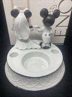 Lenox Disney Mickey Minnie Unity Candle Holder Wedding Figurine Bride Groom NEW5