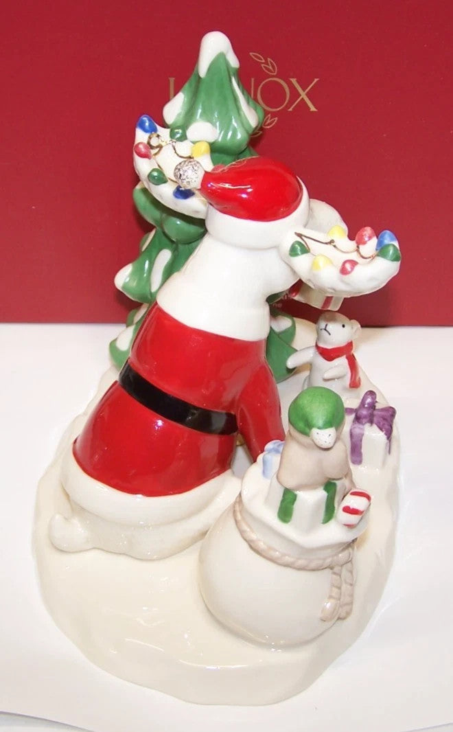 Lenox  Marcel The Moose Christmas Party Figurine Bag Of Toys Rabbit Owl Tree NEW9