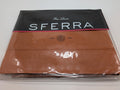 Sferra Celeste Paprika Twin Flat Sheet Orange Egyptian Cotton Percale Italy NEW0
