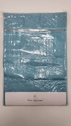 Yves Delorme Triomphe Aqua King Pillowcases Two Egyptian Cotton Sateen Lagon NEW0