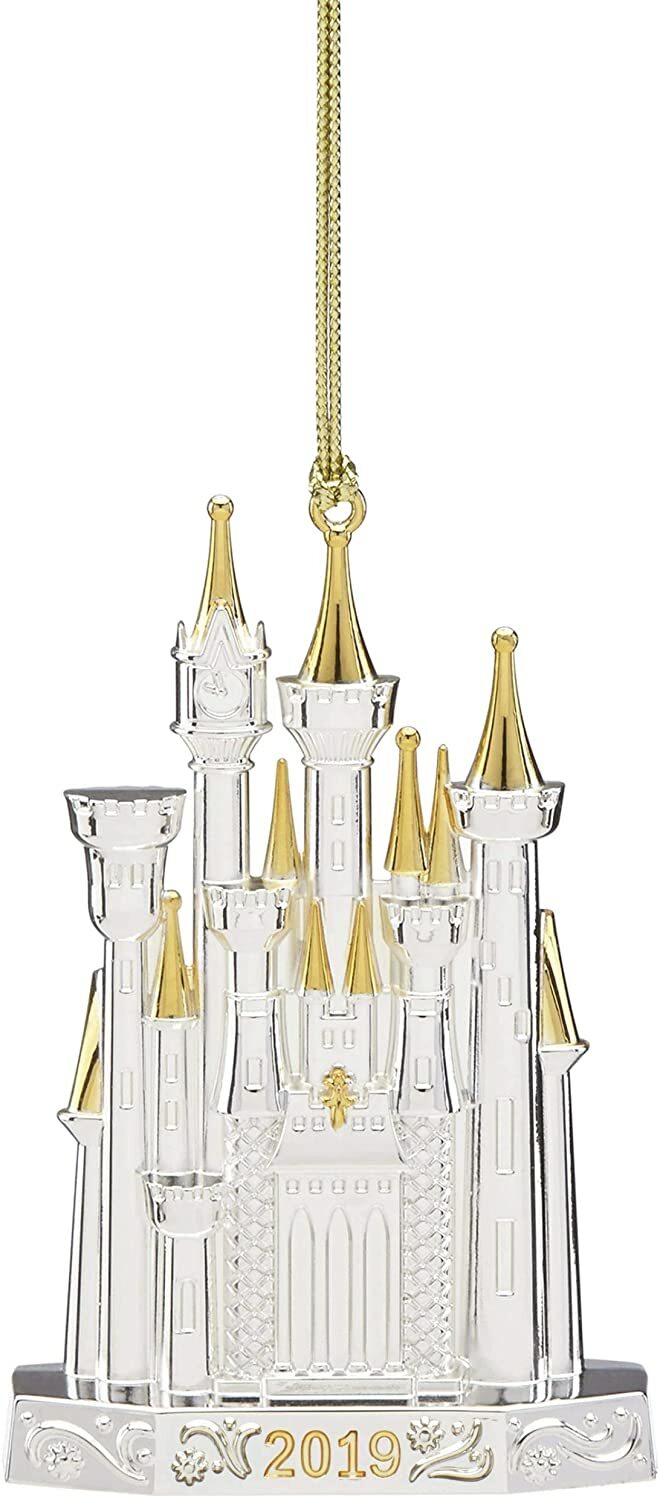 Lenox Disney 2019 Princess Cinderella's Castle Ornament Silver Christmas NEW0