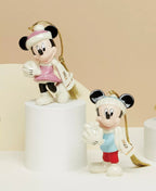 Lenox Disney 2022 Mickey & Minnie Figurine Ornament Set Snow Games Snowball NEW0