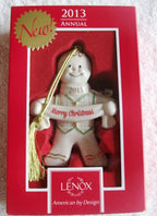 Lenox 2013 Gingerbread Man Ornament Figurine Annual Good Tidings Christmas NEW1