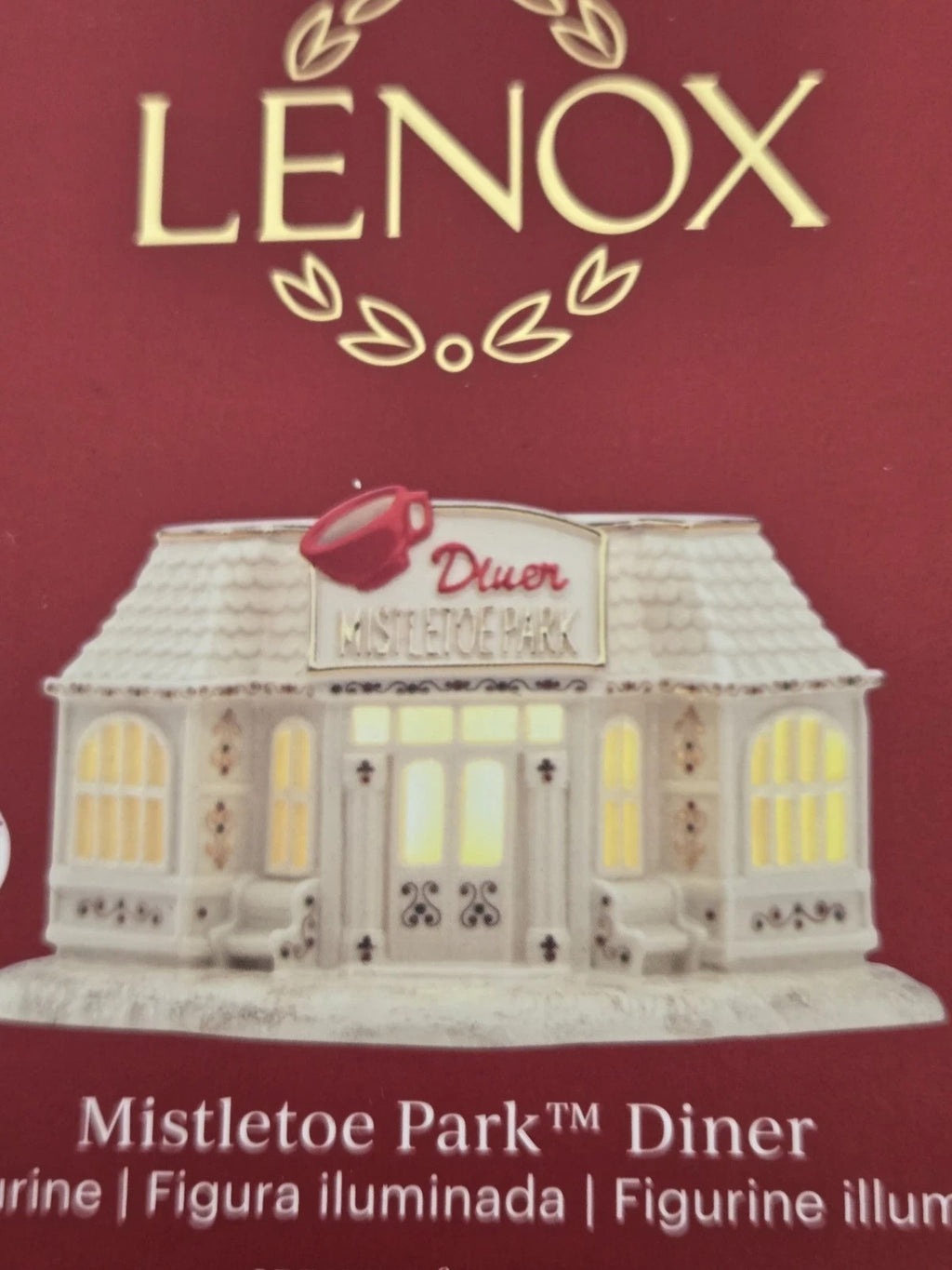 Lenox Mistletoe Park Lighted Diner Figurine Village Treasures Christmas NEW8