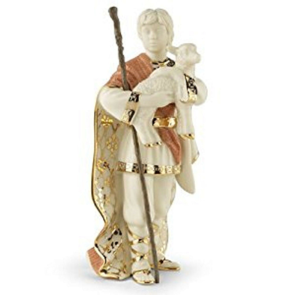 Lenox First Blessing Nativity Shepherd Boy With Lamb Figurine Christmas NEW7