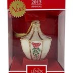 Lenox 2015 Annual Holiday Orb Ornament Holly Berries Gold Accents Christmas NEW9