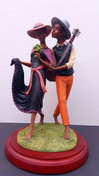 The Kiss Black Figurine Lovers John Hollyfield Ebony Visions Select Ed Lenox NEW0