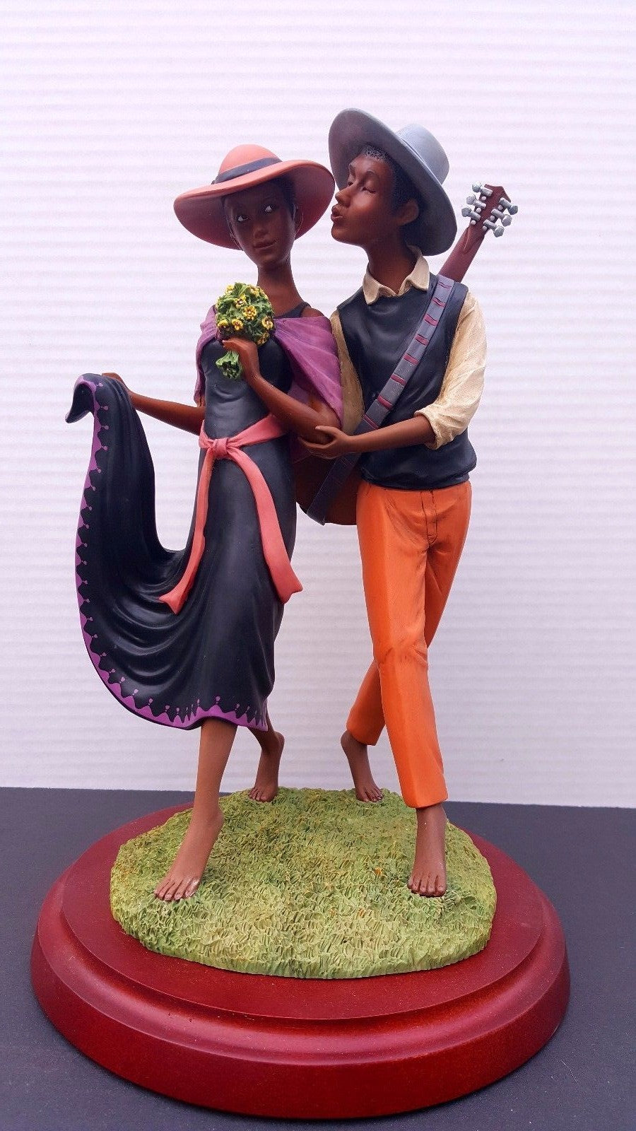 The Kiss Black Figurine Lovers John Hollyfield Ebony Visions Select Ed Lenox NEW0