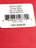 Lenox Divine Light Three Kings Figurines Lighted Nativity Pierced 3 Wise Men NEW12