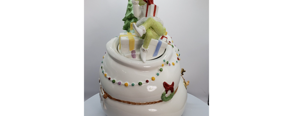 Lenox Grinch Cookie Jar Figurine Max Dr. Seuss Who Stole Merry Grinchmas 7.5 NEW5