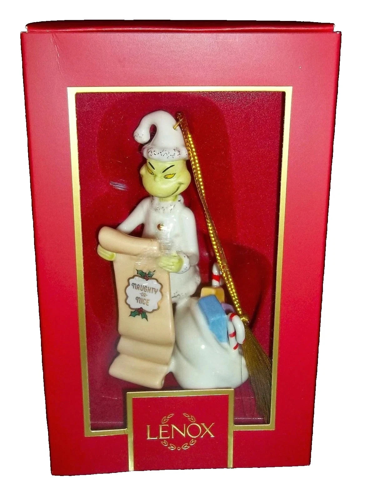 Lenox The Grinch's List Ornament Figurine Ornament Dr Seuss Toys Christmas NEW4
