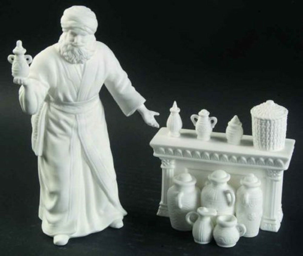 Lenox Perfume Seller Figurine White Bone At The Bazaar Nativity Christmas NEW6