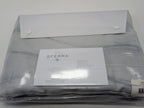 Sferra Tovino King Silver Blue Duvet Waves 100% Cotton Sateen Jacquard Italy NEW13