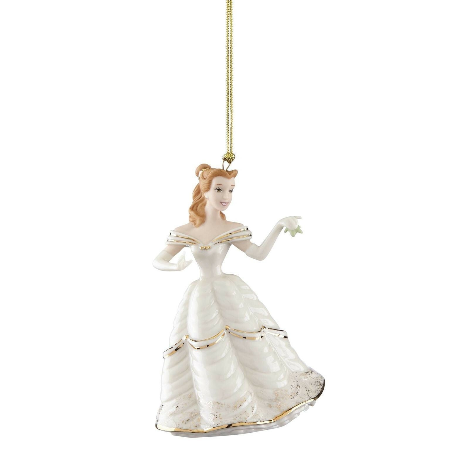 Lenox Disney Princess Belle Ornament Figurine Beauty Beast Christmastime NEW2
