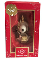 Lenox Peanuts Snoopy's List For Santa Figurine Ornament Woodstock Christmas NEW12