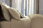 Yves Delorme Triomphe Honey King Pillowcases 2 Solid Egyptian Cotton Sateen NEW5
