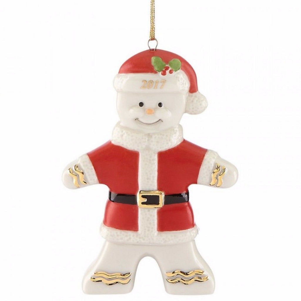 Lenox 2017 Gingerbread Man Ornament Figurine Annual Ginger Claus Christmas NEW1