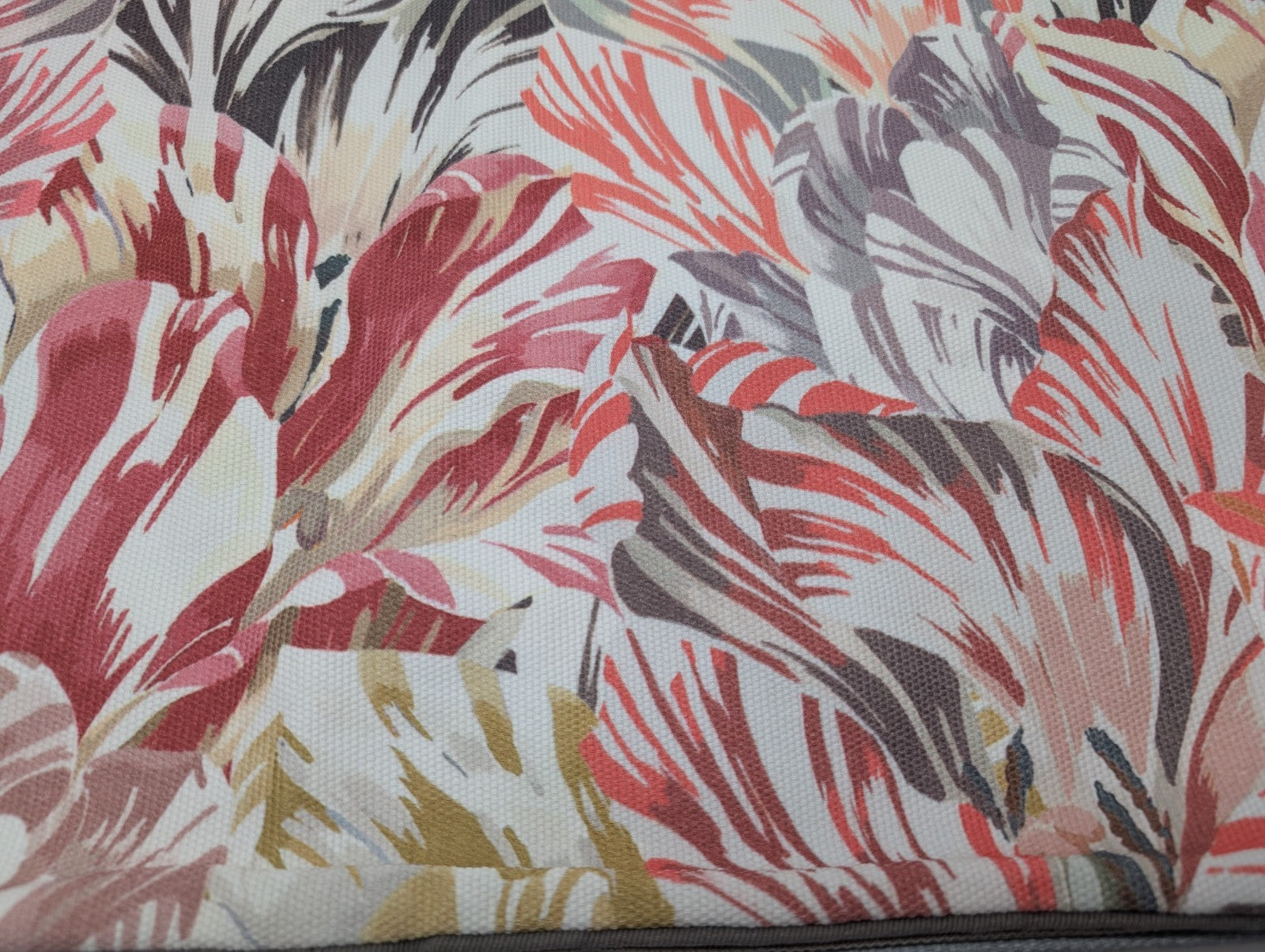 Yves Delorme Pink Wild Flower Throw Pillow Cover Embroidery Piping 13"x23" NEW4
