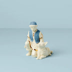 Lenox First Blessing Shepherd Boy With Sheep Dog Figurine Nativity Porcelain NEW4