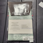 Sferra BrielIe Seamist Standard Pillowcase Egyptian Cotton Damask 1020 Italy NEW2