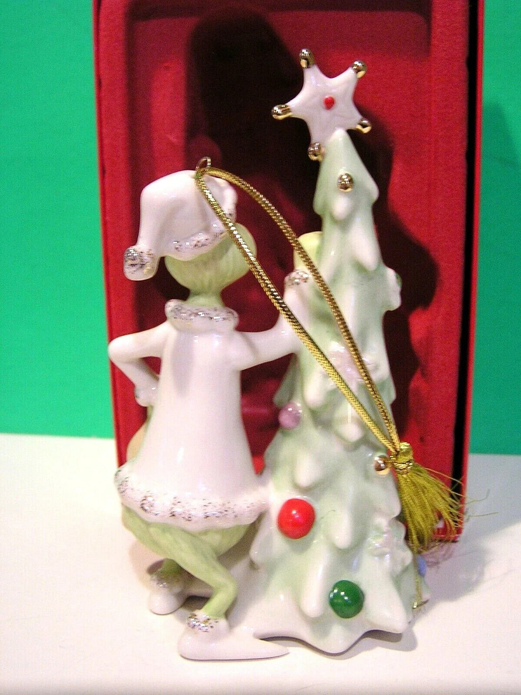 Lenox 2018 Sneaky Greedy Grinch Figurine Ornament Who Stole Christmas Tree NEW6