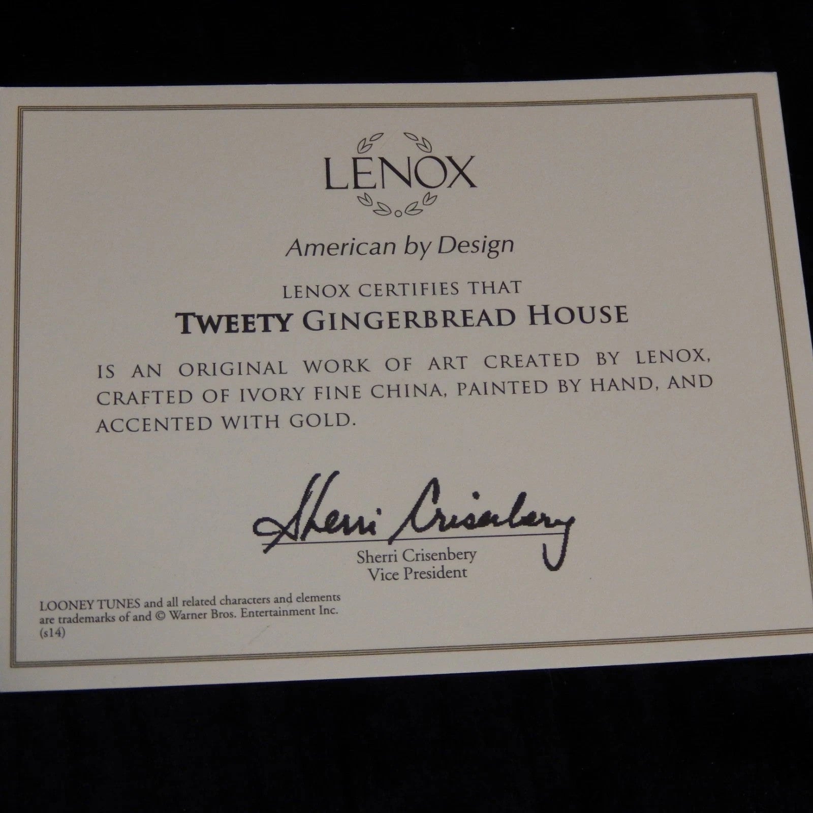 Lenox Tweety Bird Gingerbread House Figurine Christmas Looney Tunes 5.25" H NEW8