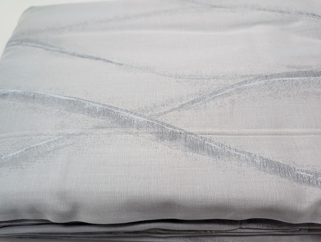 Sferra Tovino King Silver Blue Duvet Waves 100% Cotton Sateen Jacquard Italy NEW2