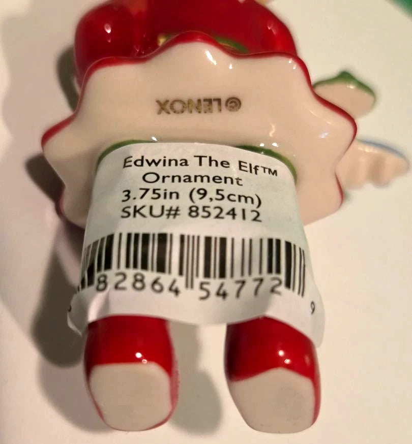 Lenox Edwina The Elf Figurine Ornament Annual Toy Airplane 2015 Christmas NEW3