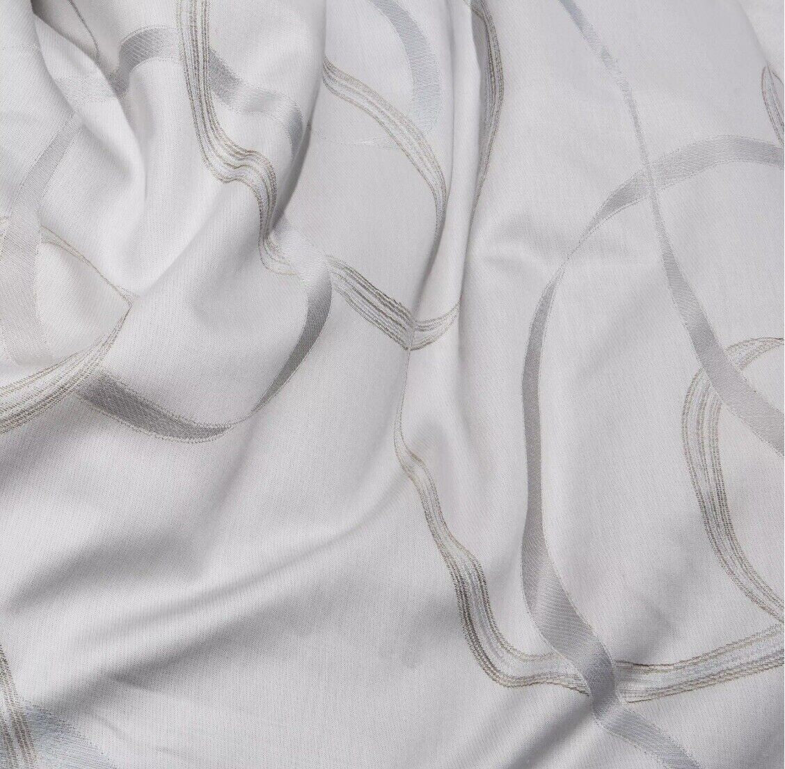 Sferra Caravino Tin Standard Sham Swirly Ribbon Design Sateen Jacquard Italy NEW3