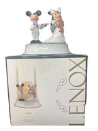 Lenox Disney Mickey Minnie Unity Candle Holder Wedding Figurine Bride Groom NEW7
