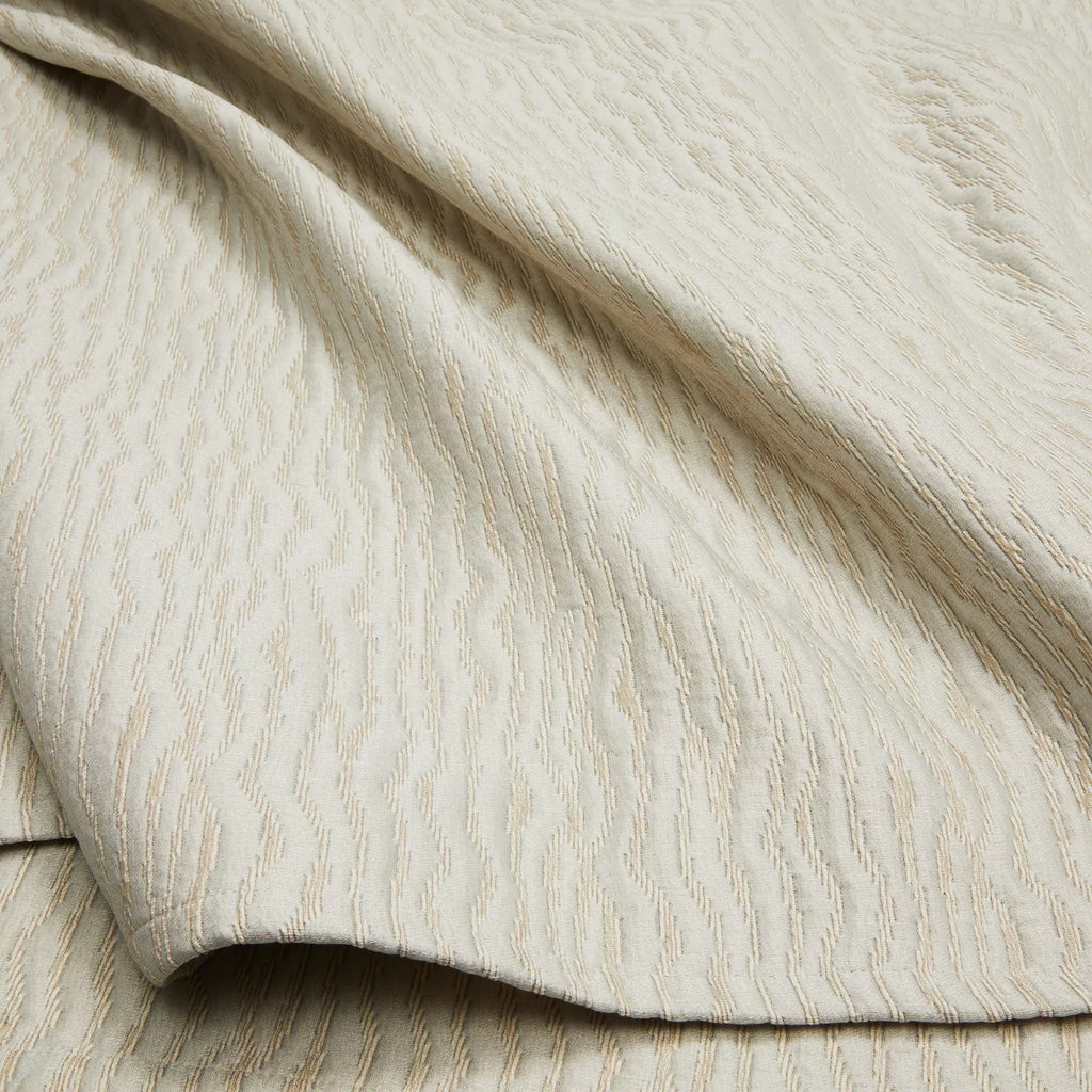 Sferra Ondate Dark Khaki King Blanket Cover Two Toned Textured Cotton Italy NEW2