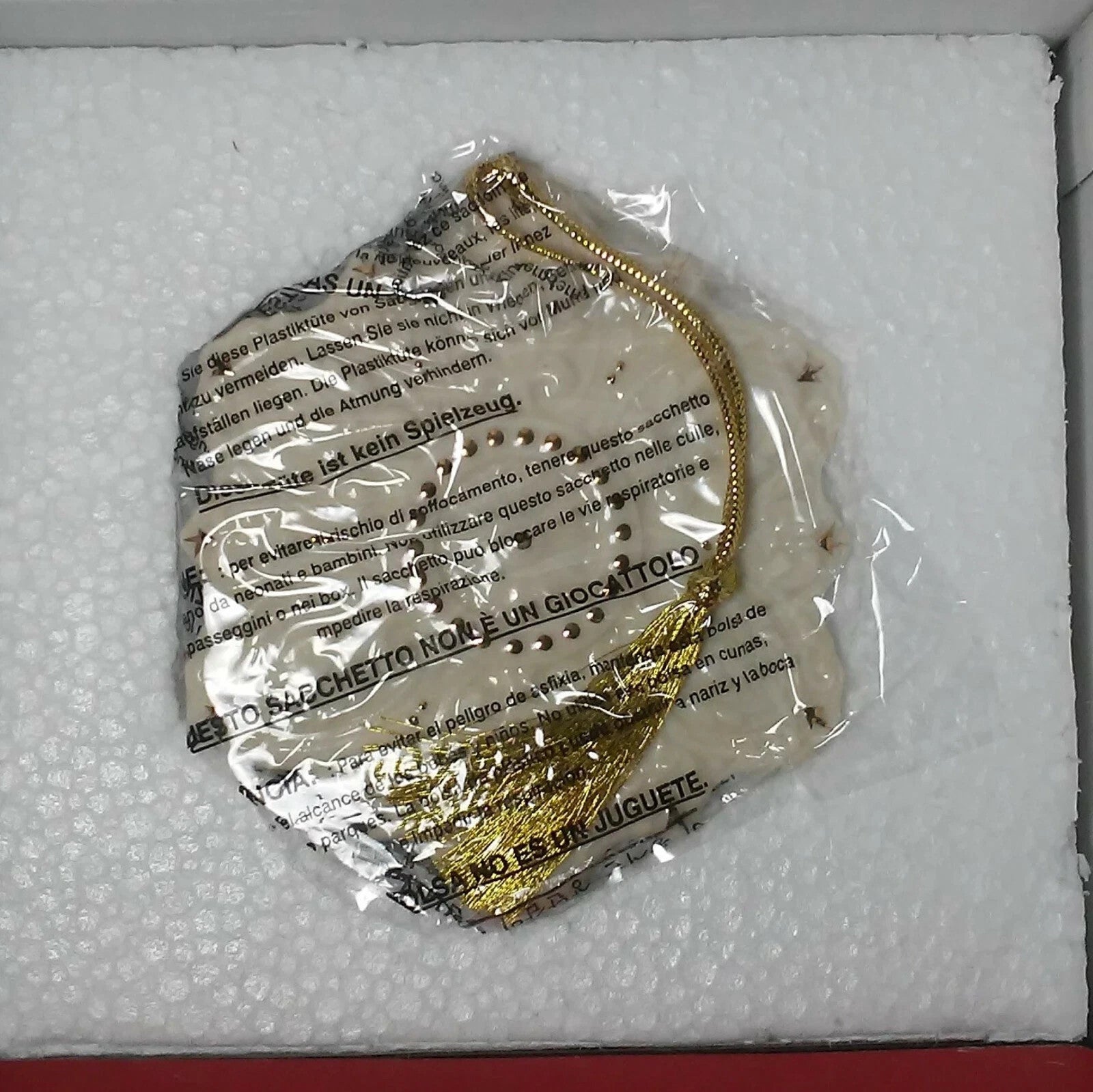 Lenox 125th Anniversary Snowflake Ornament 2014 Ivory High Relief Christmas NEW4