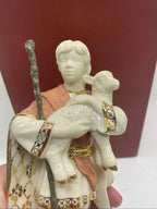Lenox First Blessing Nativity Shepherd Boy With Lamb Figurine Christmas NEW8