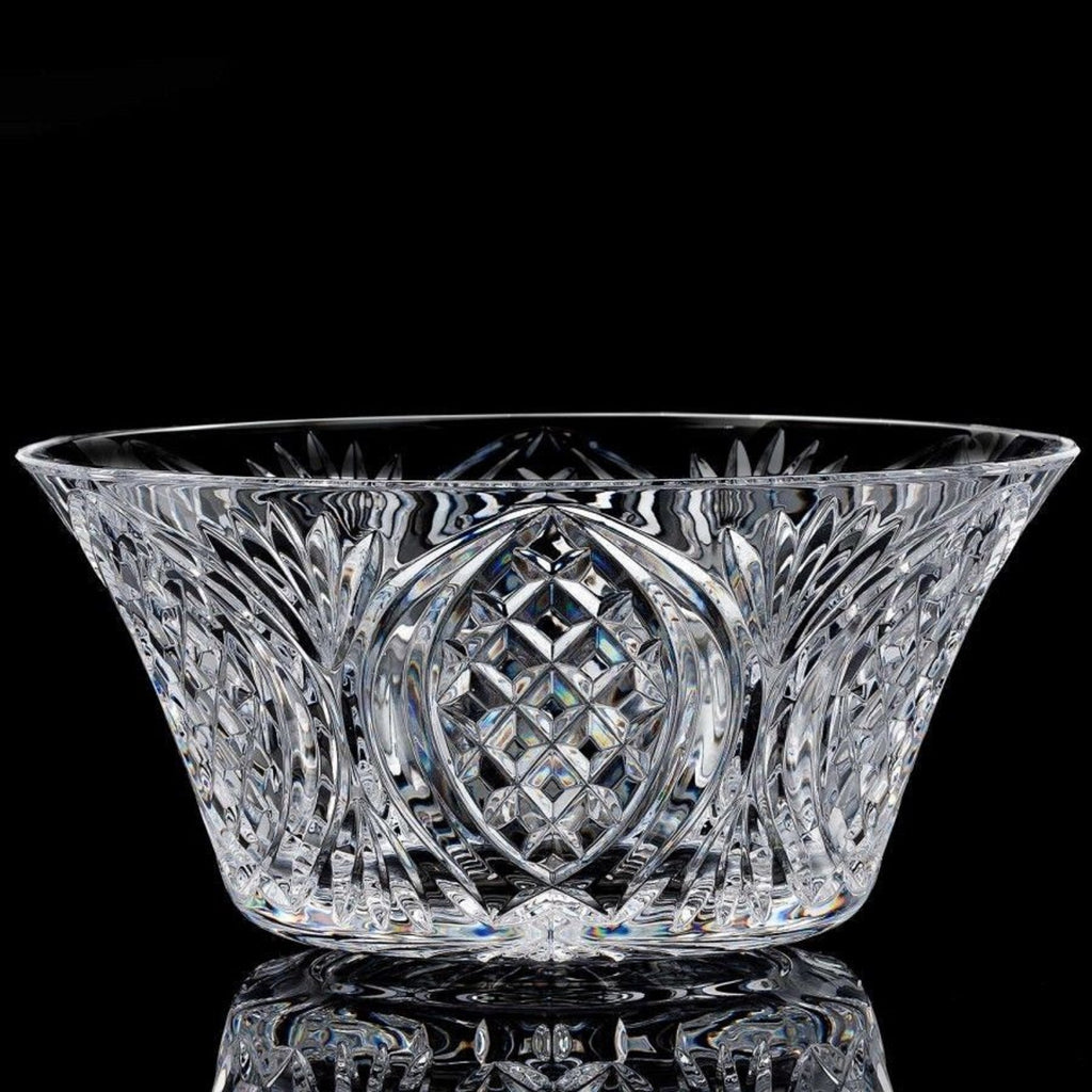 Waterford Crystal Irish Stone Circle Bowl 10" Rosettes Curtis Ireland NEW IN BOX0