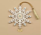 Lenox 2024 Gemmed Snowflake Ornament Annual Icy Blue Crystals Christmas Gift NEW2