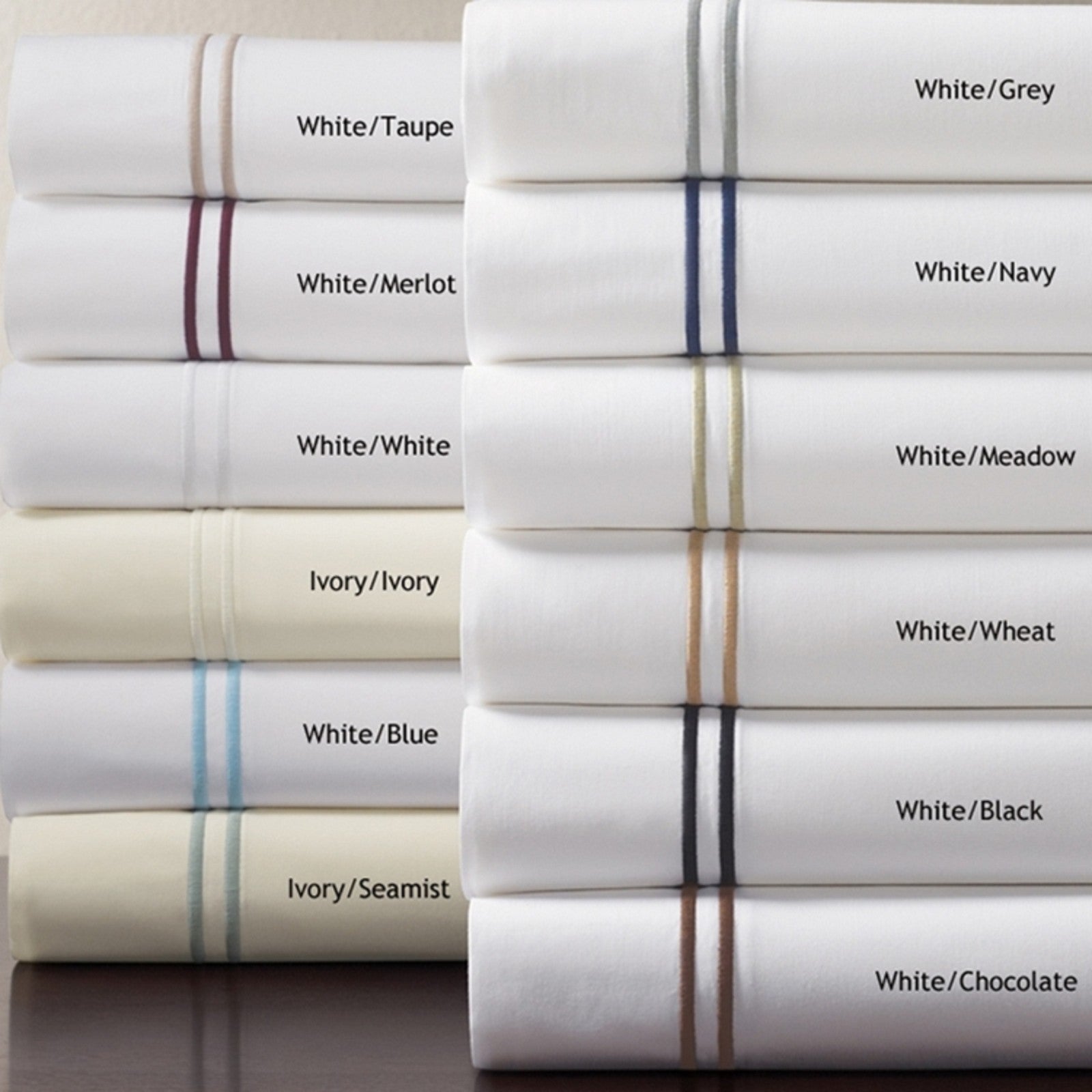 Sferra Grande Hotel White King Sham Black Stripes 100% Cotton Percale Italy NEW5