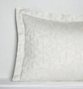 Sferra Terracina Slate Euro Sham Grey Floral Cotton Sateen Jacquard Italy NEW0