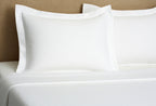Sferra Morada White Euro Sham Solid Basket Weave 100% Cotton Matelasse Soft NEW0