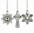 Waterford Crystal Ornament Set Cross Snowflake Star Christmas 4003444 NEW IN BOX2