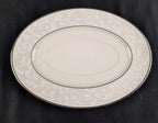 Lenox Pearl Innocence Gravy Boat & Stand Sauce 2PC Platinum Enamel USA NEW BOXED4