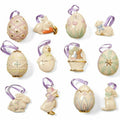 Lenox Easter Original Miniature Tree Ornaments Set of 12 Duck Egg Bunny Lamb NEW0