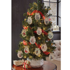 Lenox Twelve Days Of Christmas Ornaments  12PC Set Flat Oval 3 1/8" Large NEW3