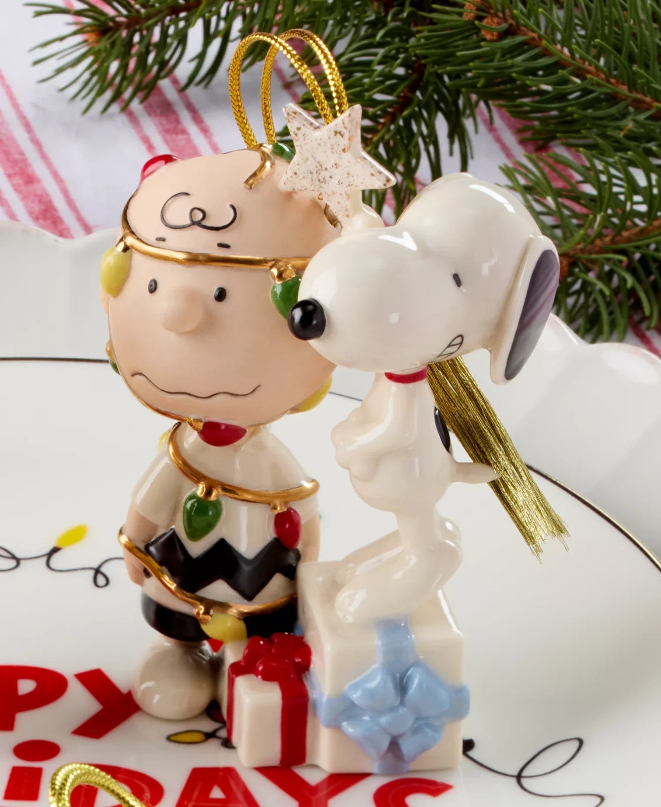 Lenox 2025 Peanuts You're A Christmas Tree Charlie Brown Snoopy Ornament Dog NEW11