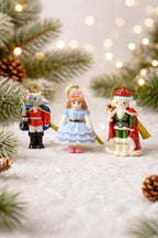 Lenox Nutcracker Ballet  Figurine Ornament Set 3 Clara Mouse King Christmas NEW2