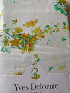 Yves Delorme Lucine King Duvet Set 3PC Floral Print Reversible Lace Finish NEW12